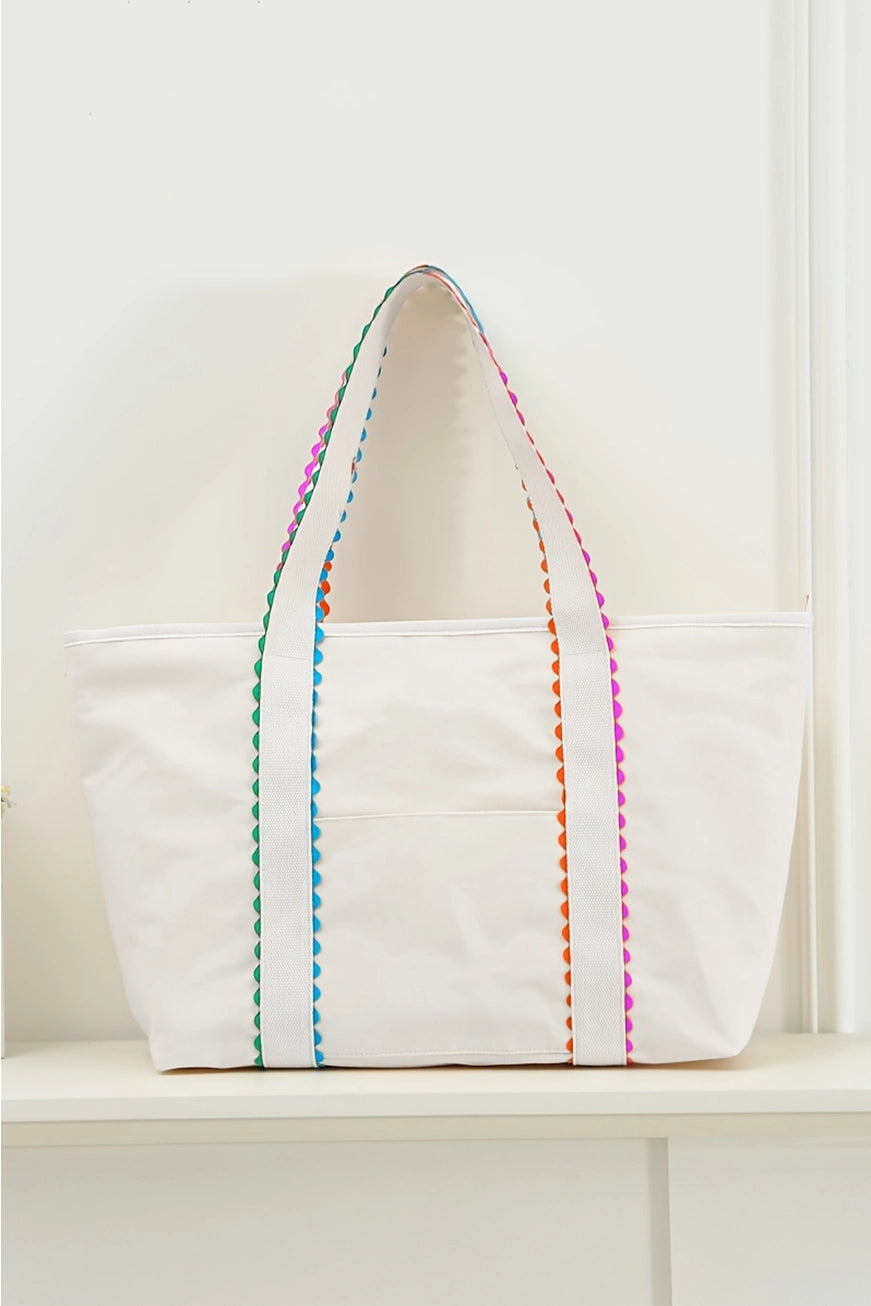 RicRac Canvas Tote Bag