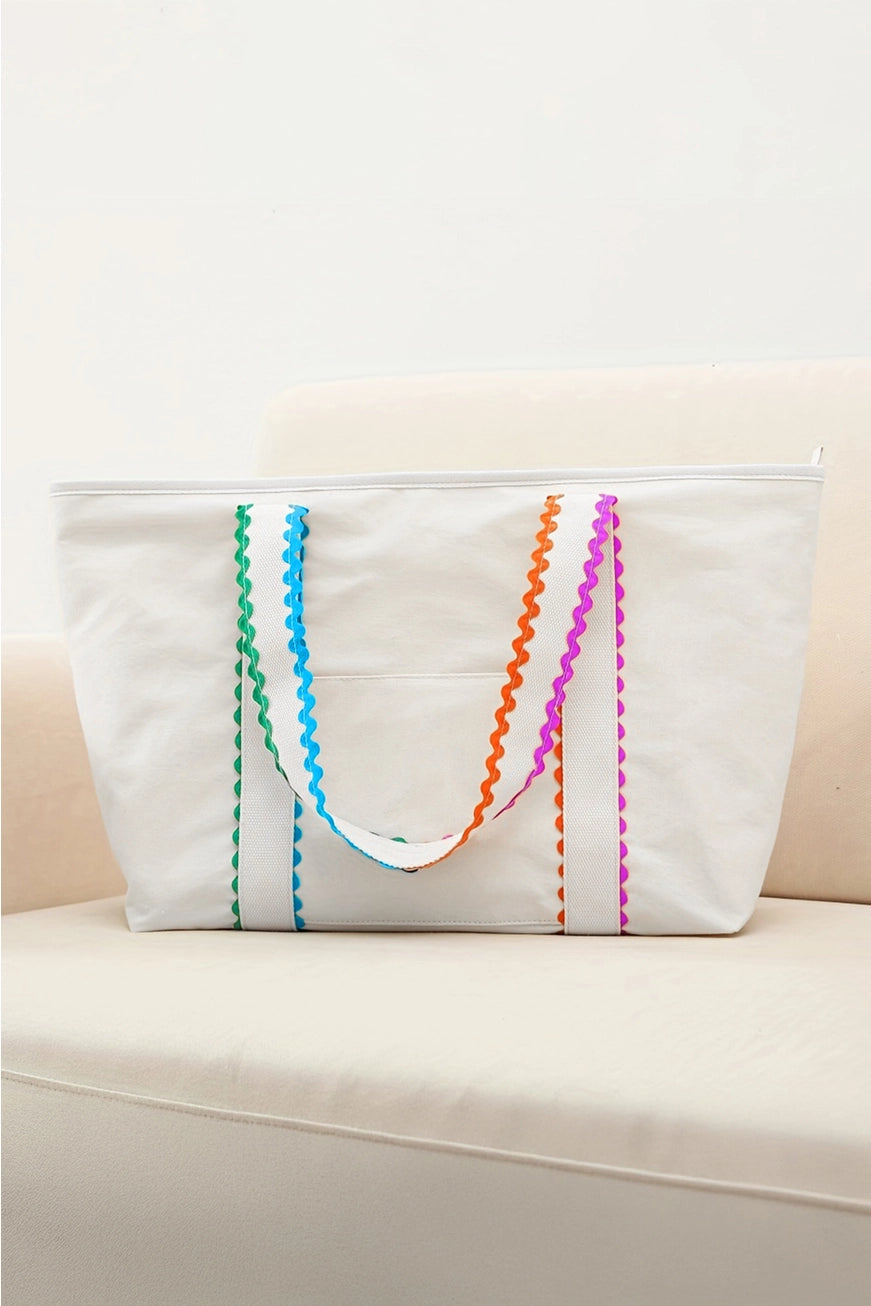 RicRac Canvas Tote Bag