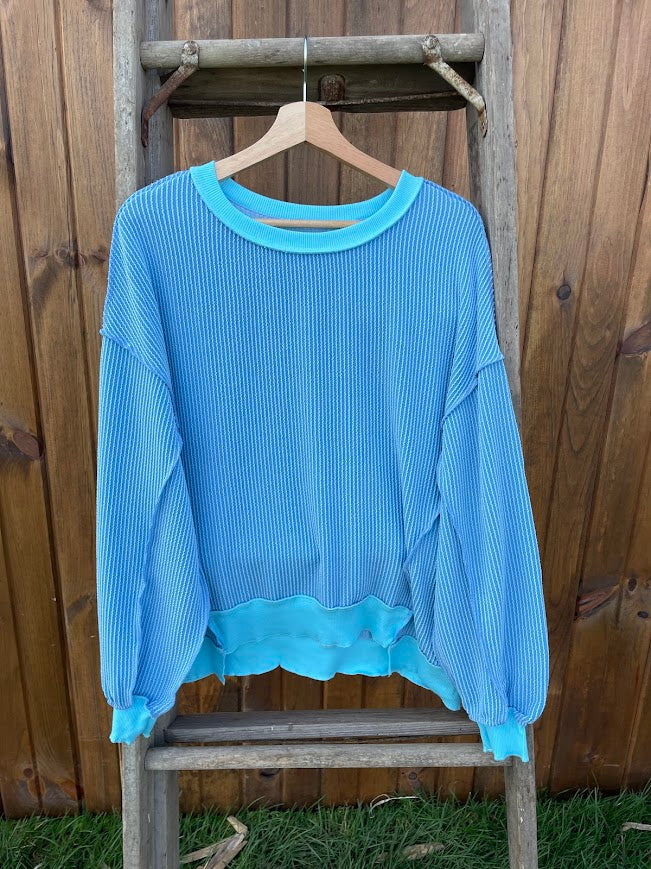 Patty Ribbed Oversize Top