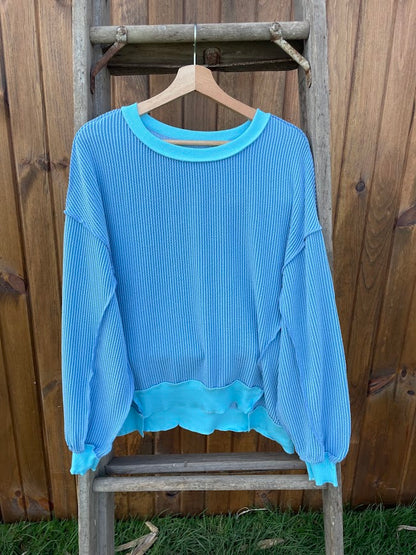 Patty Ribbed Oversize Top